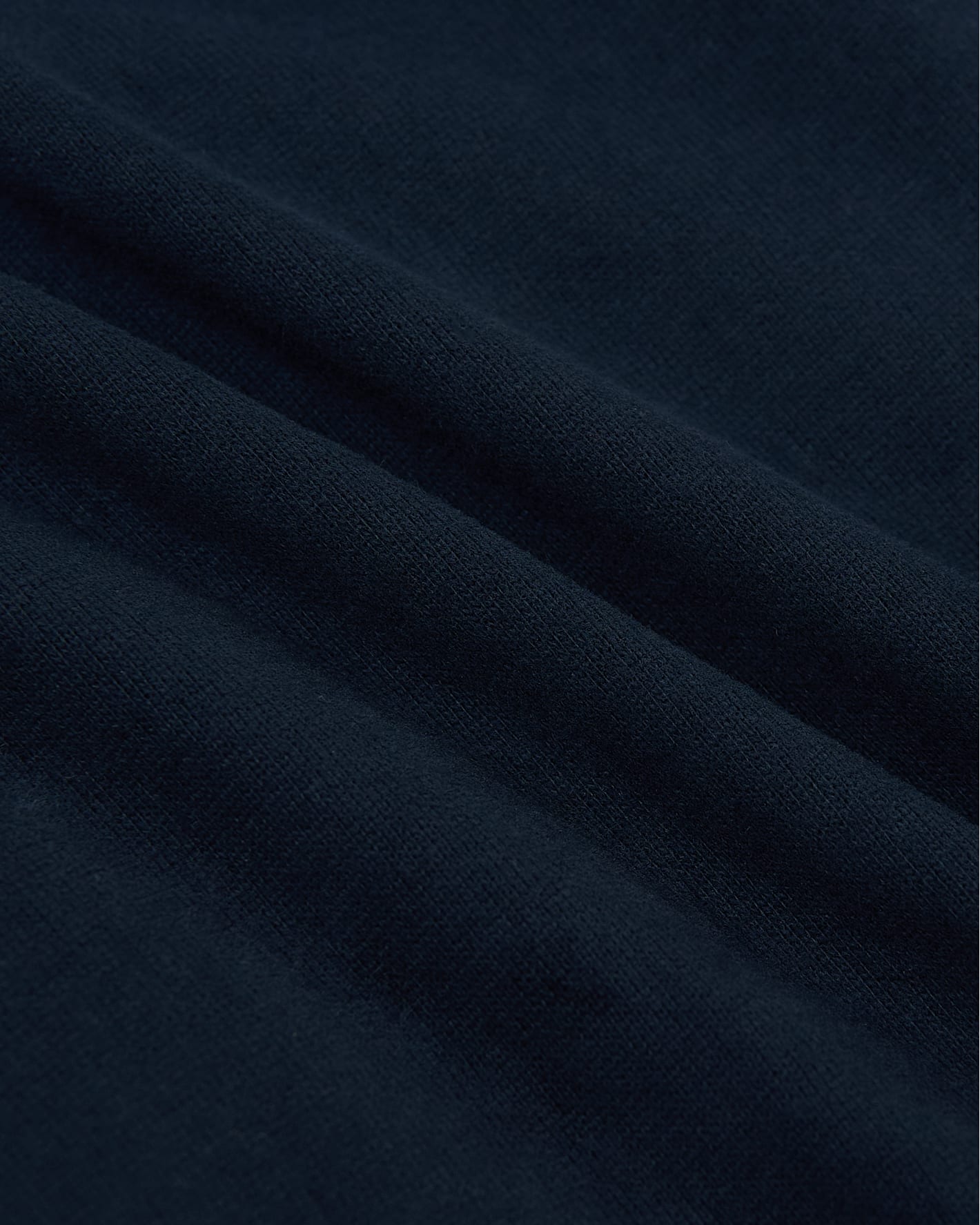 Close-up of dark blue fabric texture