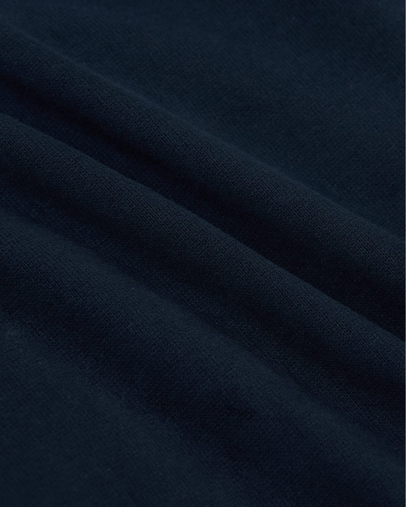 Close-up of dark blue fabric texture