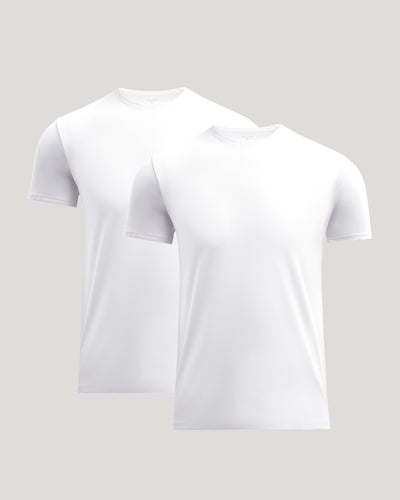 Pima Cotton Blend Crew (2‑Pack)