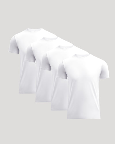Pima Cotton Blend Crew (4‑Pack)