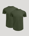 All Grove Pima Cotton Blend Curved Hem Crew 2-Pack T-shirts displayed.