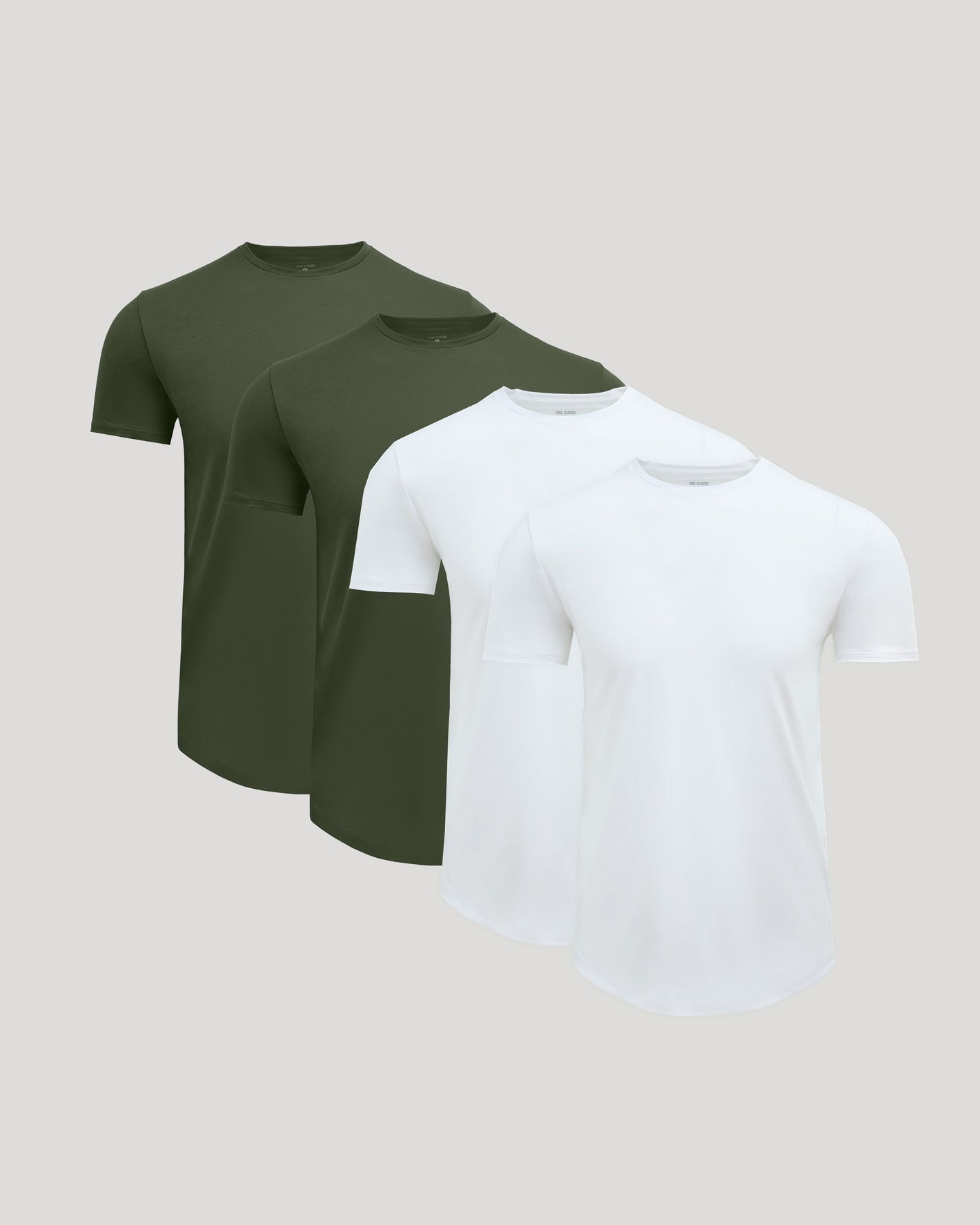 Pima Cotton Blend Curved Hem Crew 4-Pack | True Classic