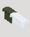 Pima Cotton Blend Curved Hem Crew 7-Pack