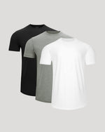 Active Curved Hem Crew 3-Pack