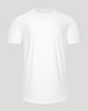White t-shirt on a light gray background