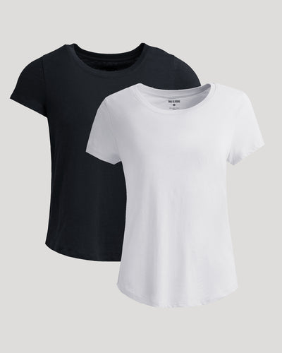 Slub Scoop Neck (2‑Pack)