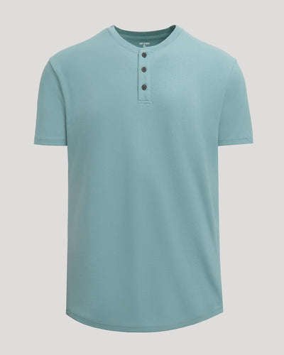 Heavyweight Curved Hem Henley