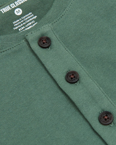 Heavyweight Curved Hem Henley