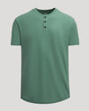 Neo Fern Heavyweight Curved Hem Henley