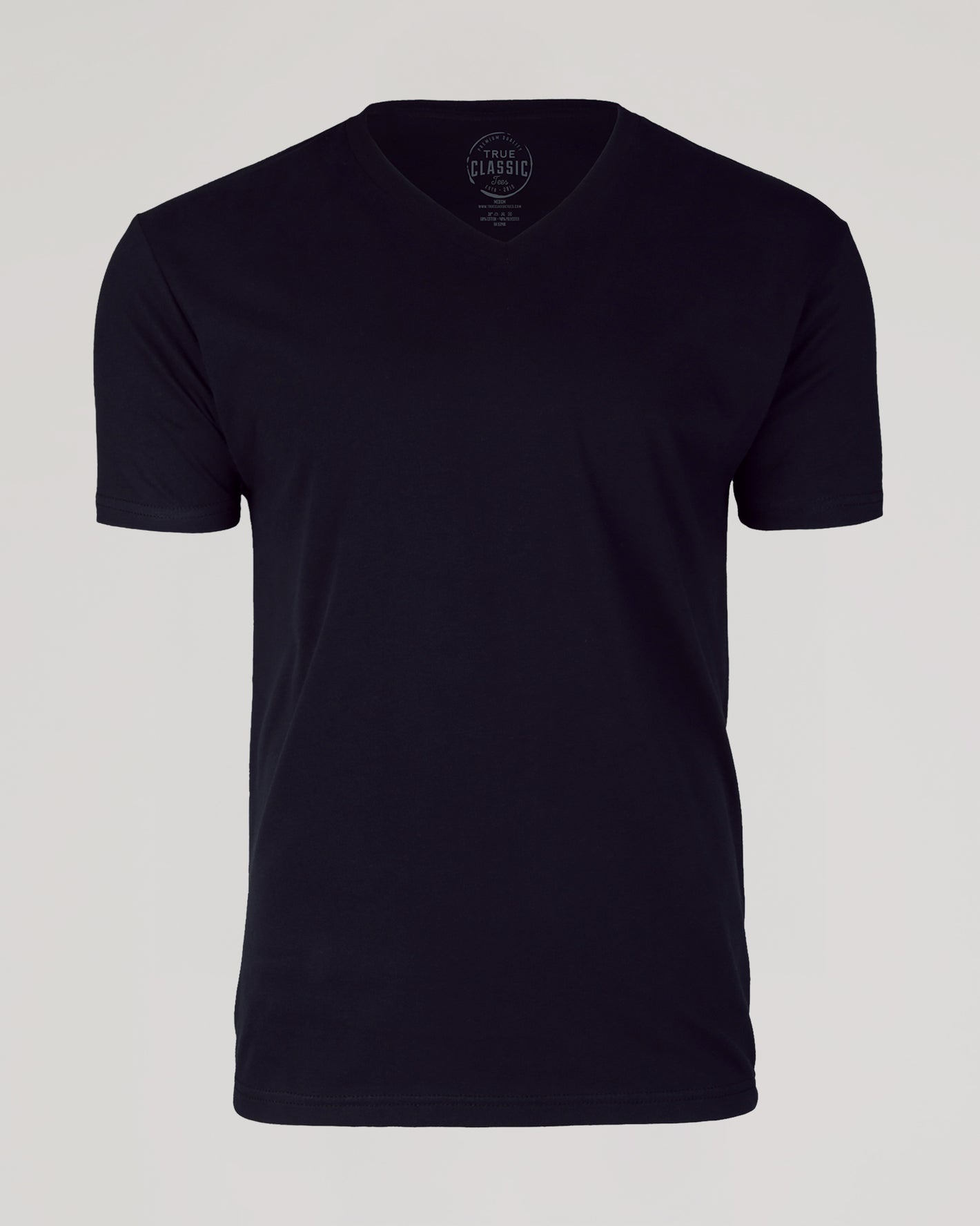 Black V Neck Tee