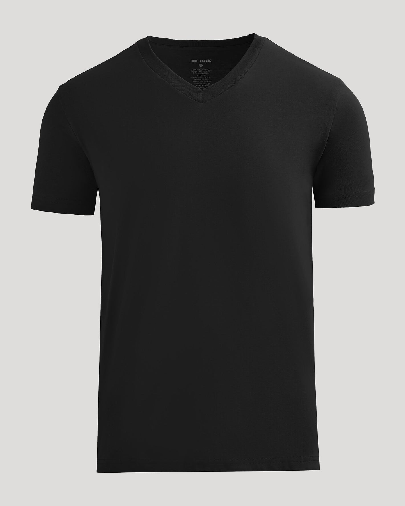 Black V Neck Tee