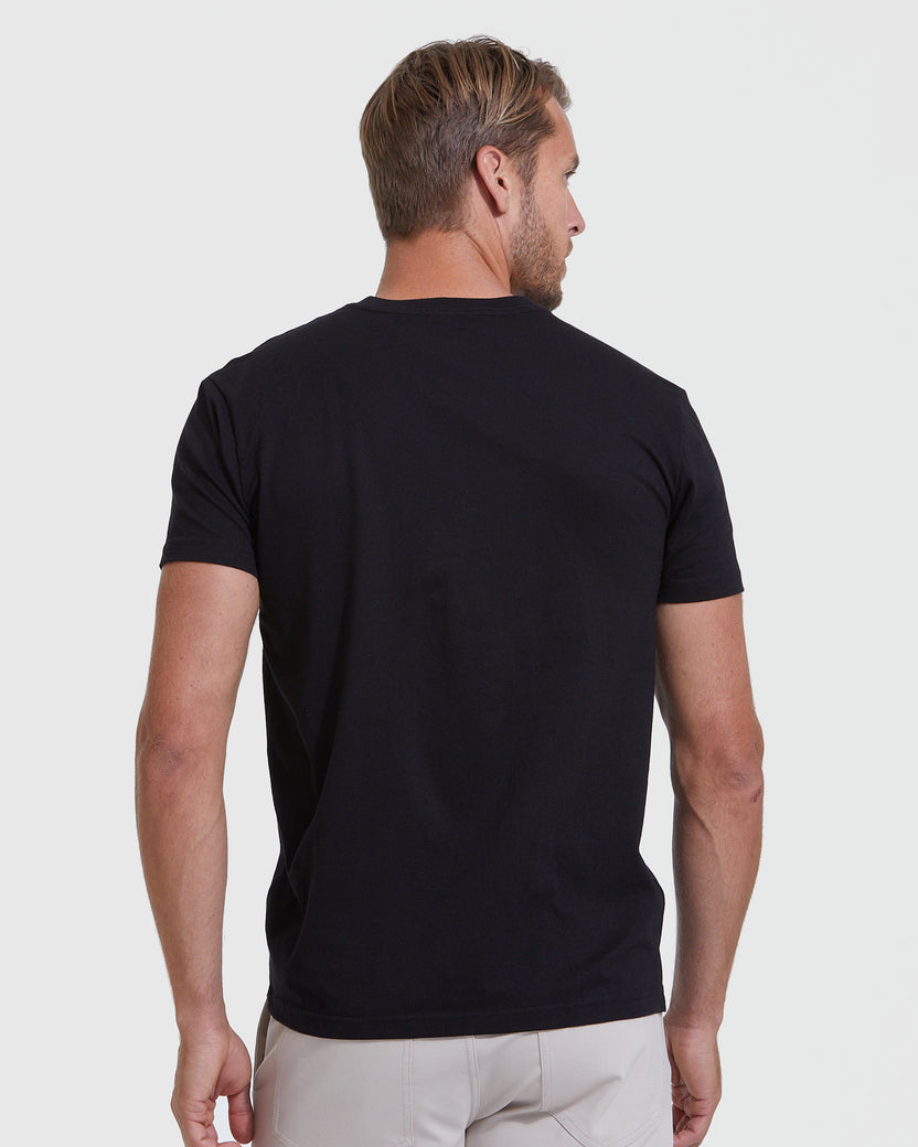 Black V-Neck T-Shirt | Men's Black V-Neck Tees | True Classic
