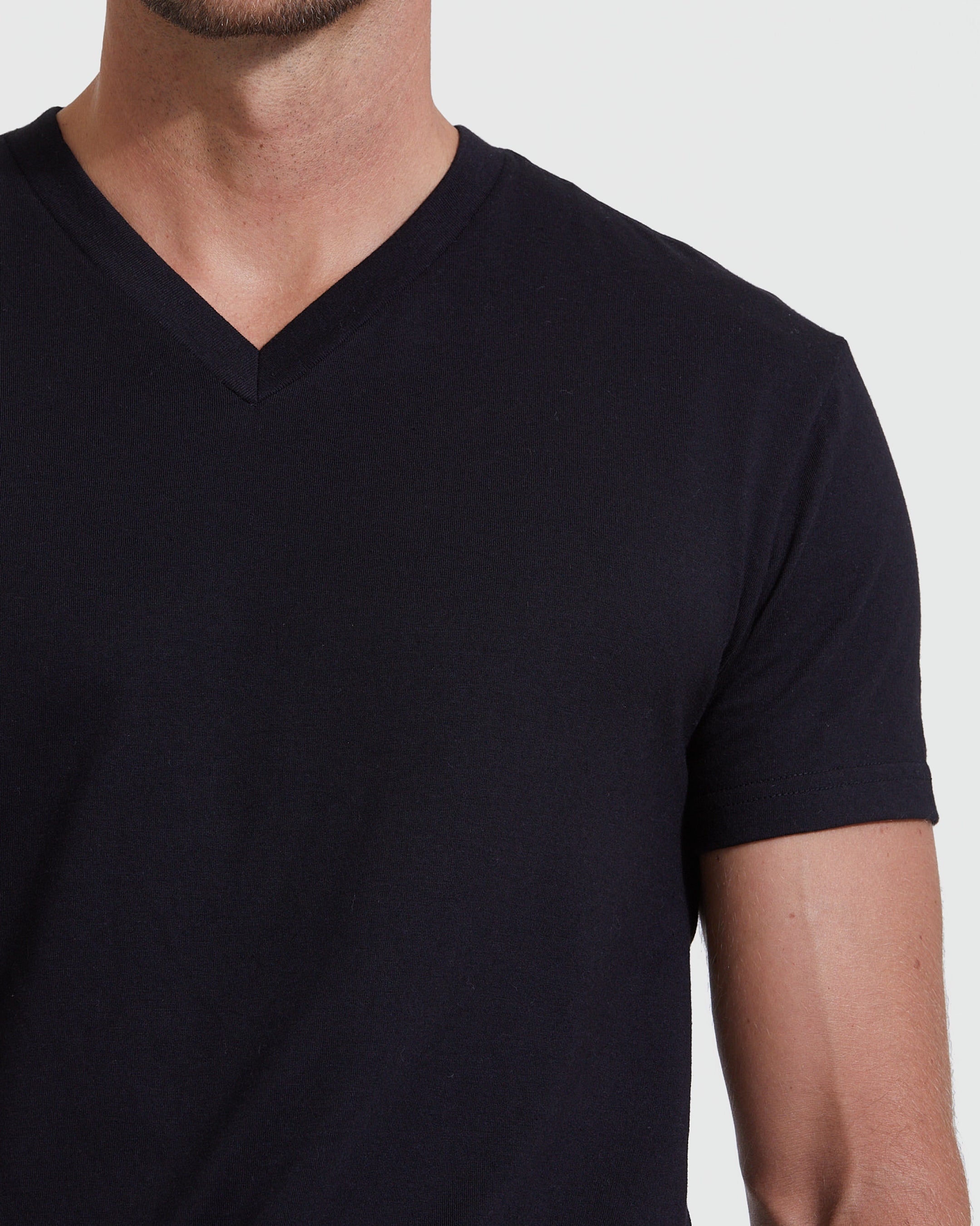 Black V-Neck T-Shirt | Men's Black V-Neck Tees | True Classic