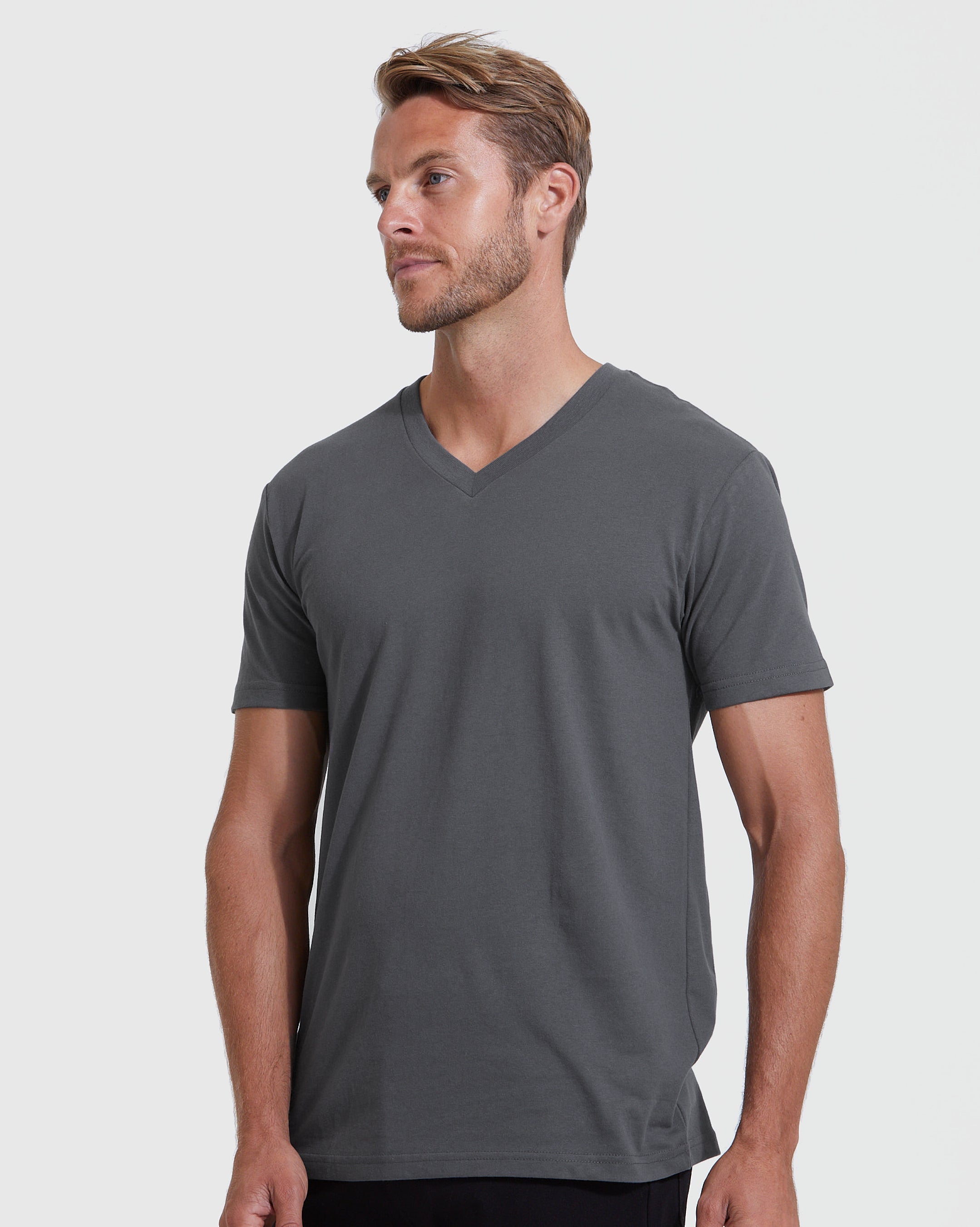 – Classic Carbon T-Shirt True V-Neck