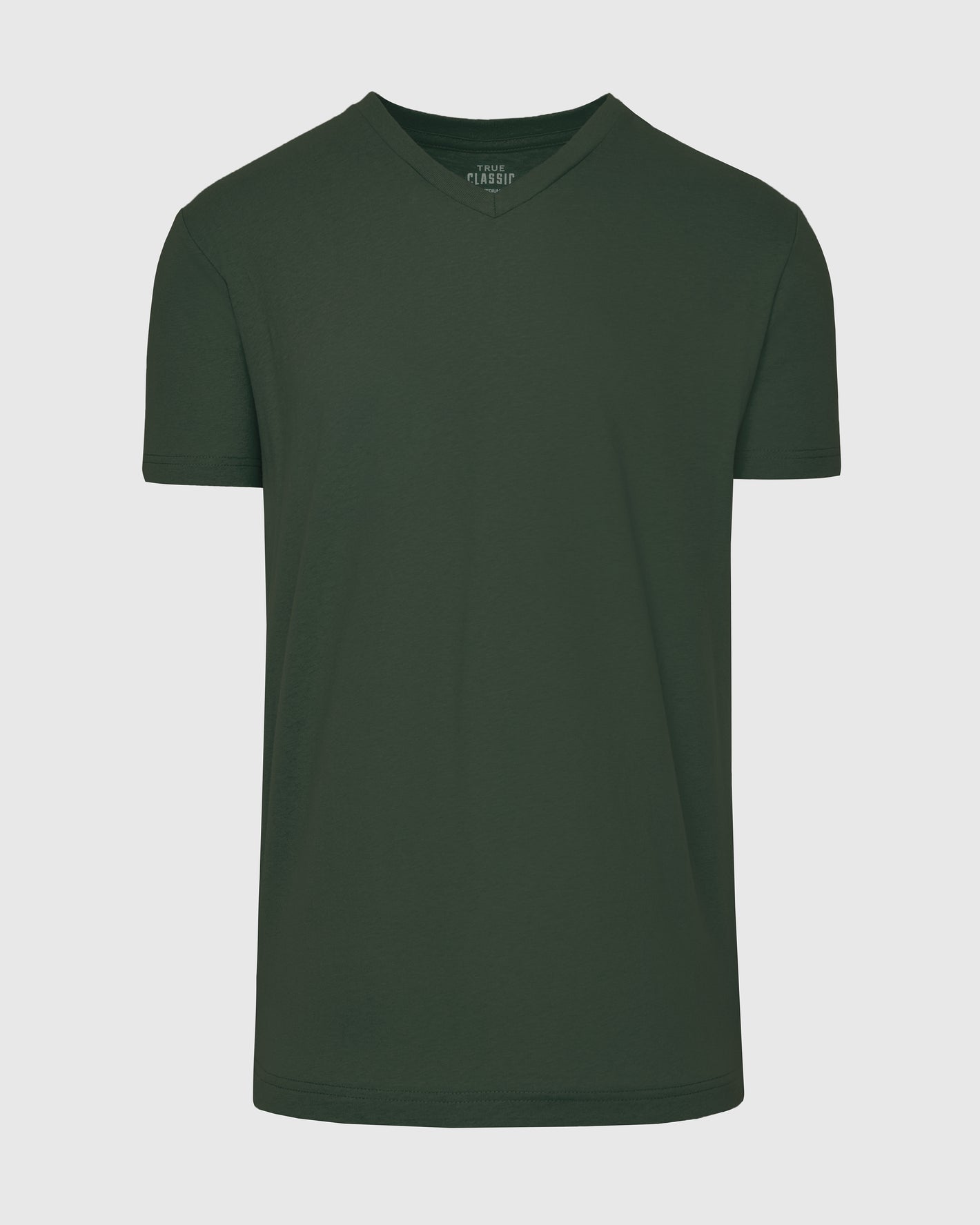 Dark Olive V Neck T Shirt