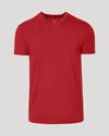 Dark Heather Lava Classic V-Neck T-shirt with True Classic label.