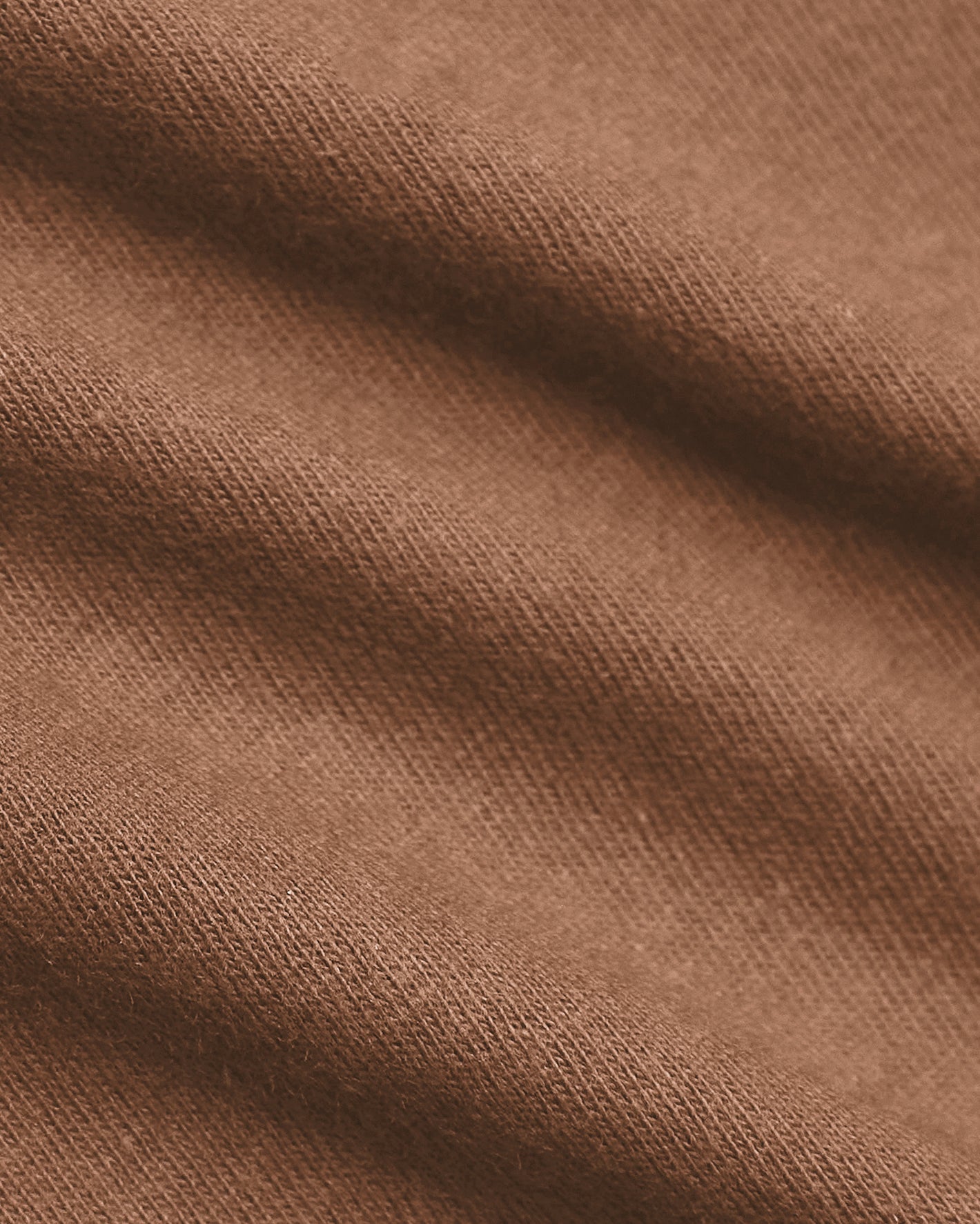 Dark Heather Sepia Classic V-Neck showing ultra-soft textile texture.