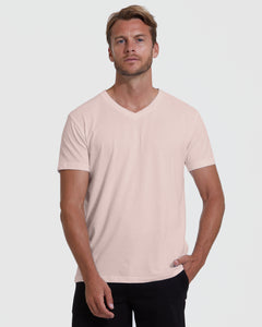 True ClassicDusty Pink V-Neck T-Shirt