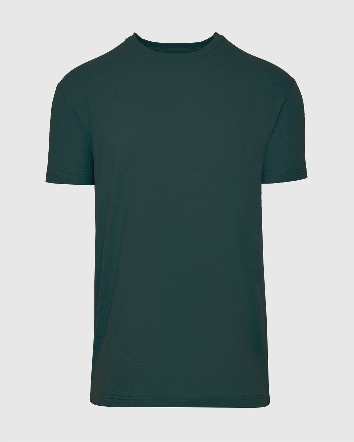Forest Green V-Neck Tee, short-sleeved, displayed on a neutral background.