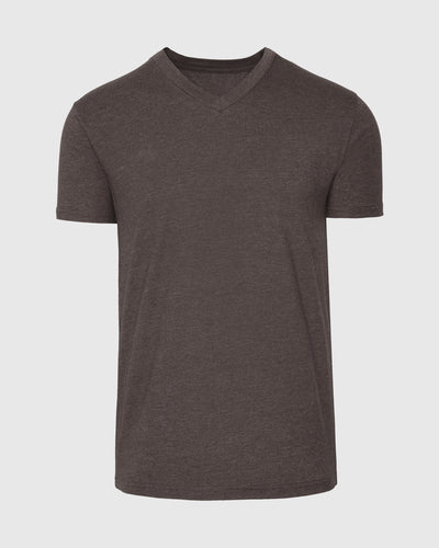 Classic V-Neck - Heather Dark Oak