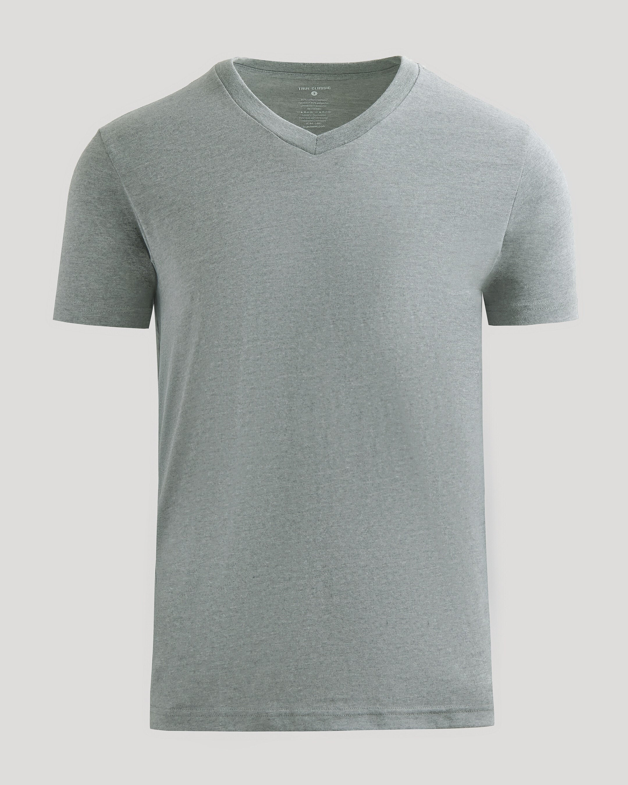 Heather Gray Classic V-Neck – True Classic