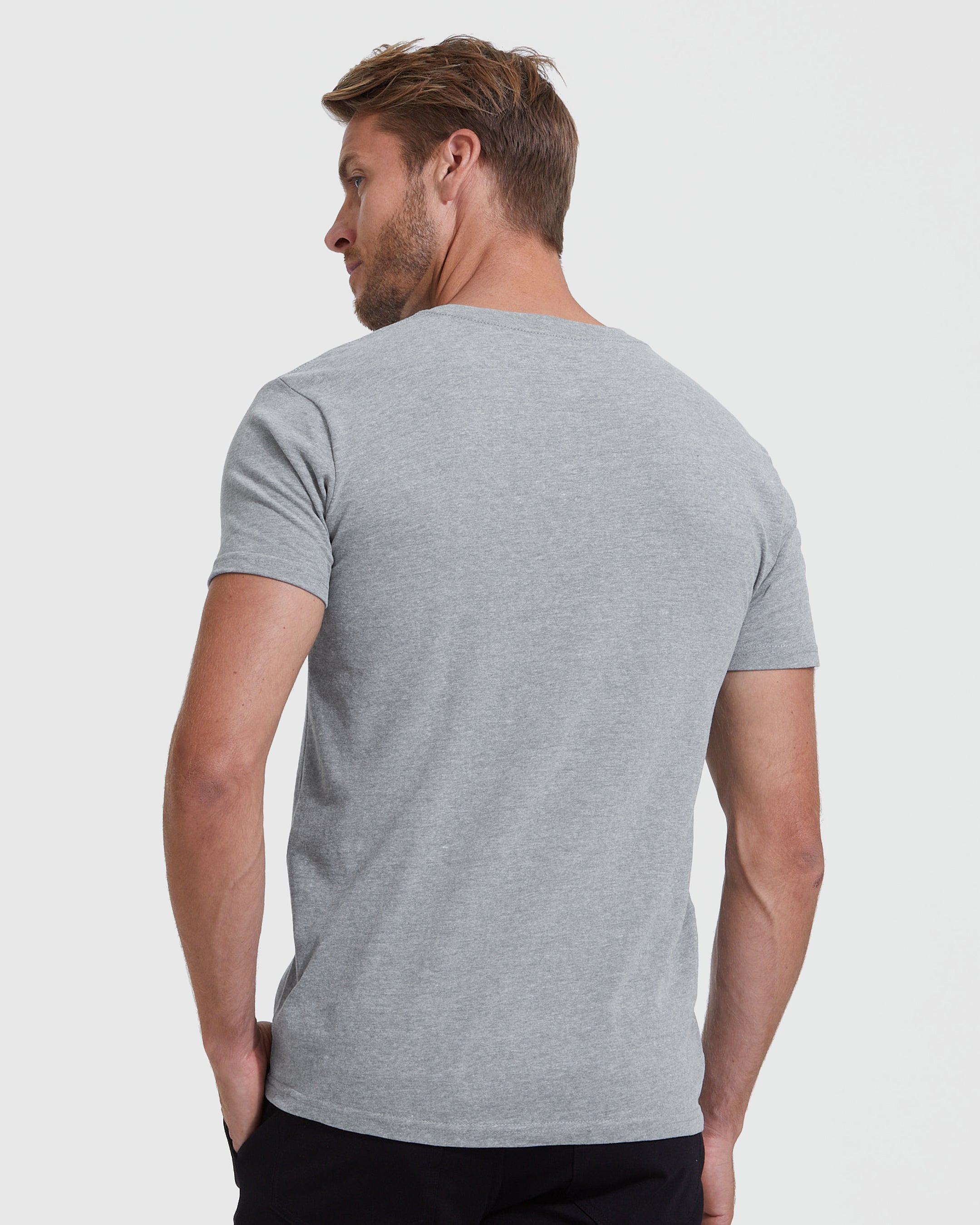 Heather Gray V-Neck T-Shirt – True Classic
