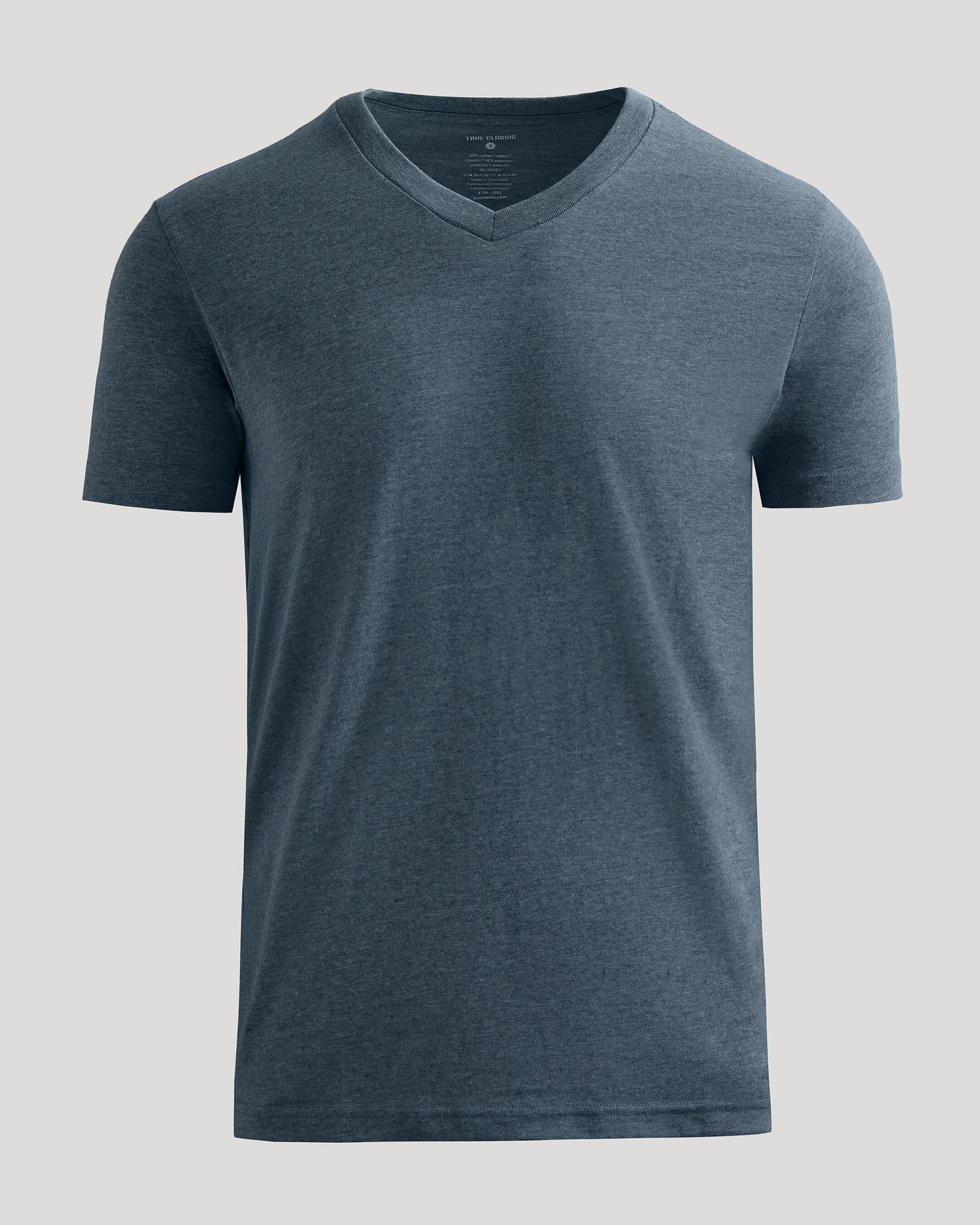 Heather Navy Classic V-Neck