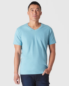 True ClassicHeather Voyager Short Sleeve Vee Neck T-Shirt