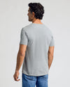 Man wearing Staple Classic V-Neck T-shirt, seen from behind.