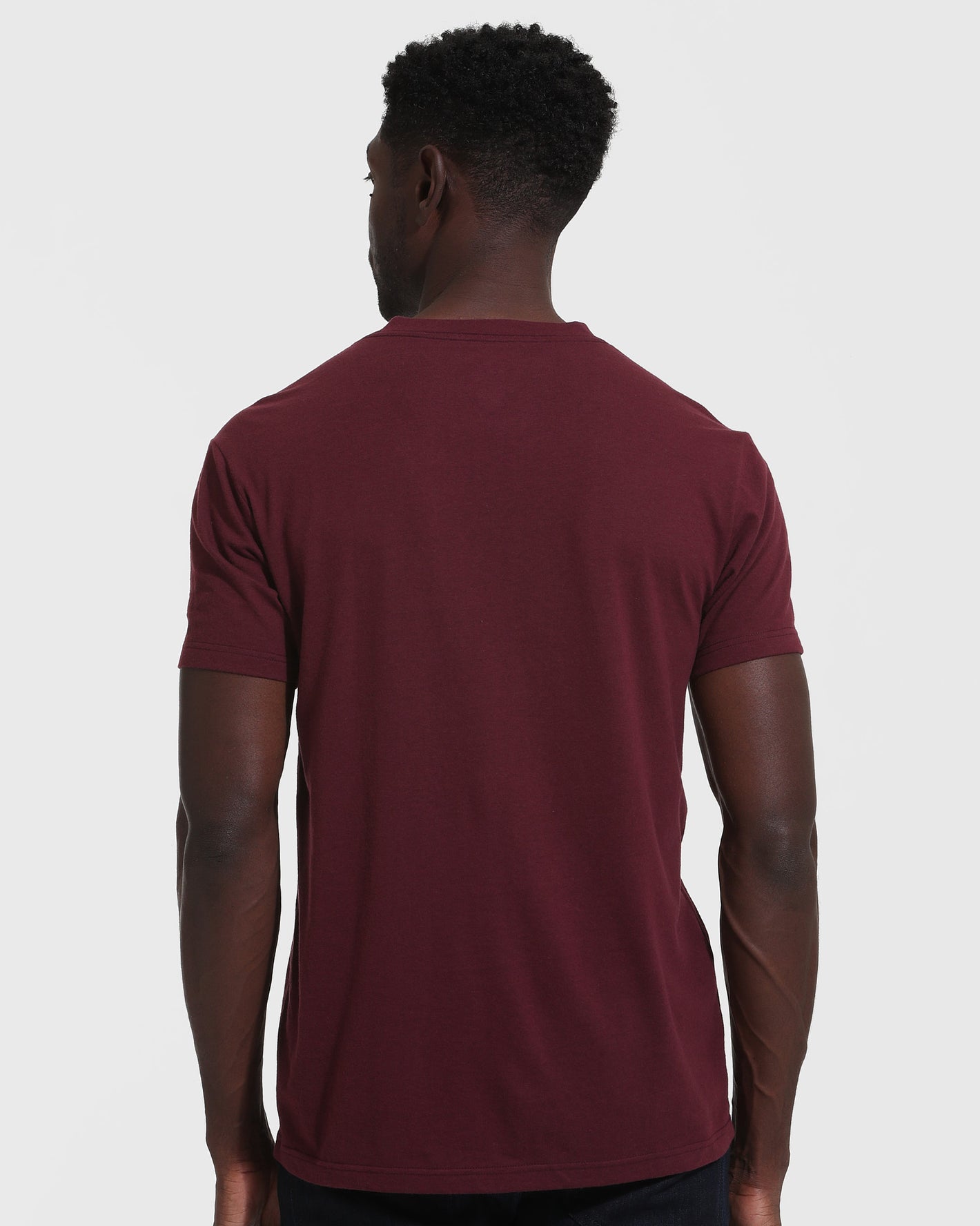 Mahogany V Neck T Shirt