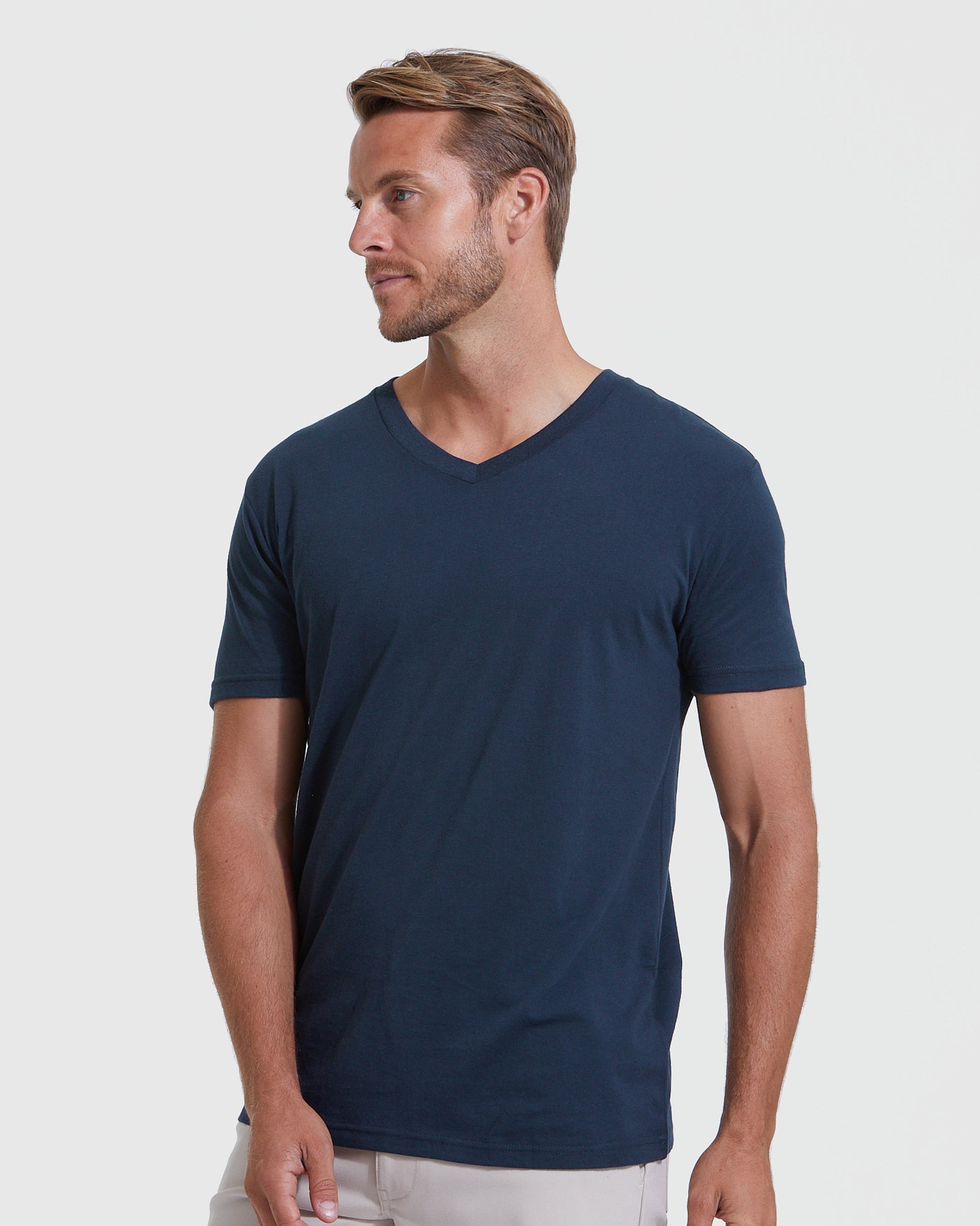 Navy V-Neck T-Shirt – True Classic