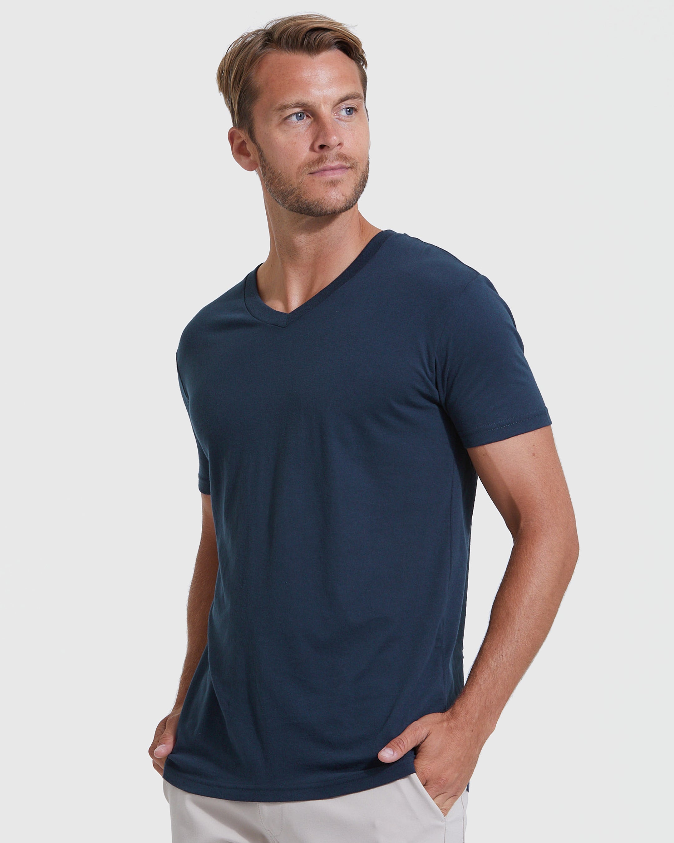 Navy V-Neck T-Shirt – True Classic