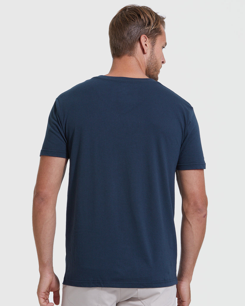 Beau Blue Mineral Wash V Neck Tee Matching Skort Set