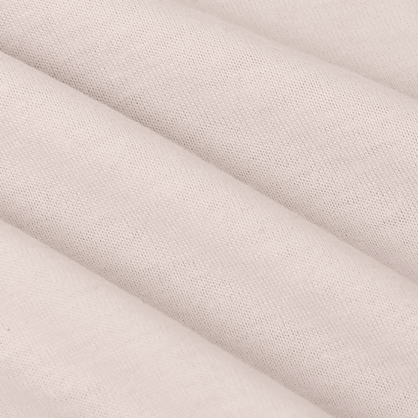 Pink Opal V-Neck Tee with soft, cream fabric pleats.