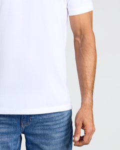 True ClassicMan wearing White V-Neck from Black & White V-Neck 10-Pack.