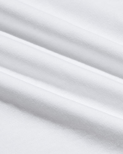 Paquete de 4 camisetas blancas con cuello en V de Pima