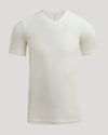 Moon Active V-Neck, short-sleeve, V-neck T-shirt, front view.