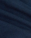 Navy Active V-Neck fabric close-up, showing ribbed texture and yarns.