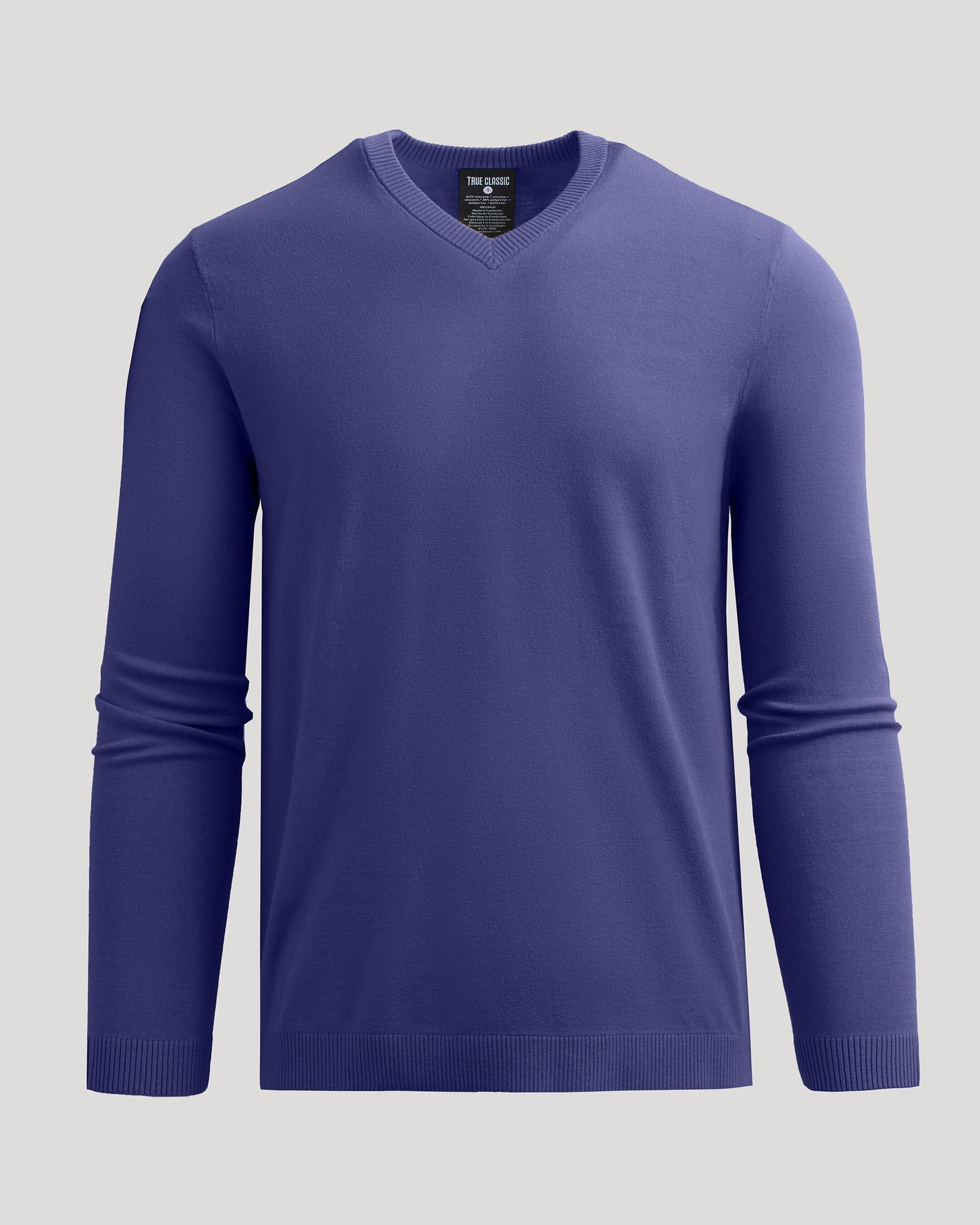 Blueberry Dressy V-Neck Sweater