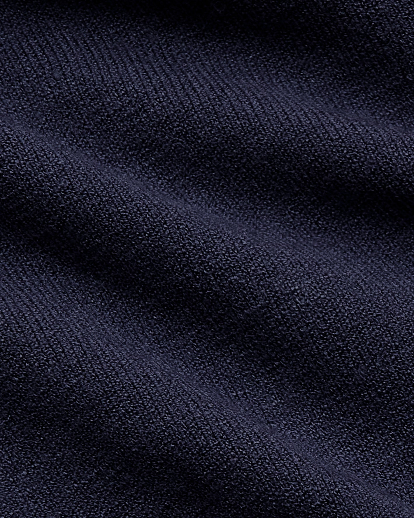 Navy Dressy V-Neck Sweater with nubby texture and tiny loops.