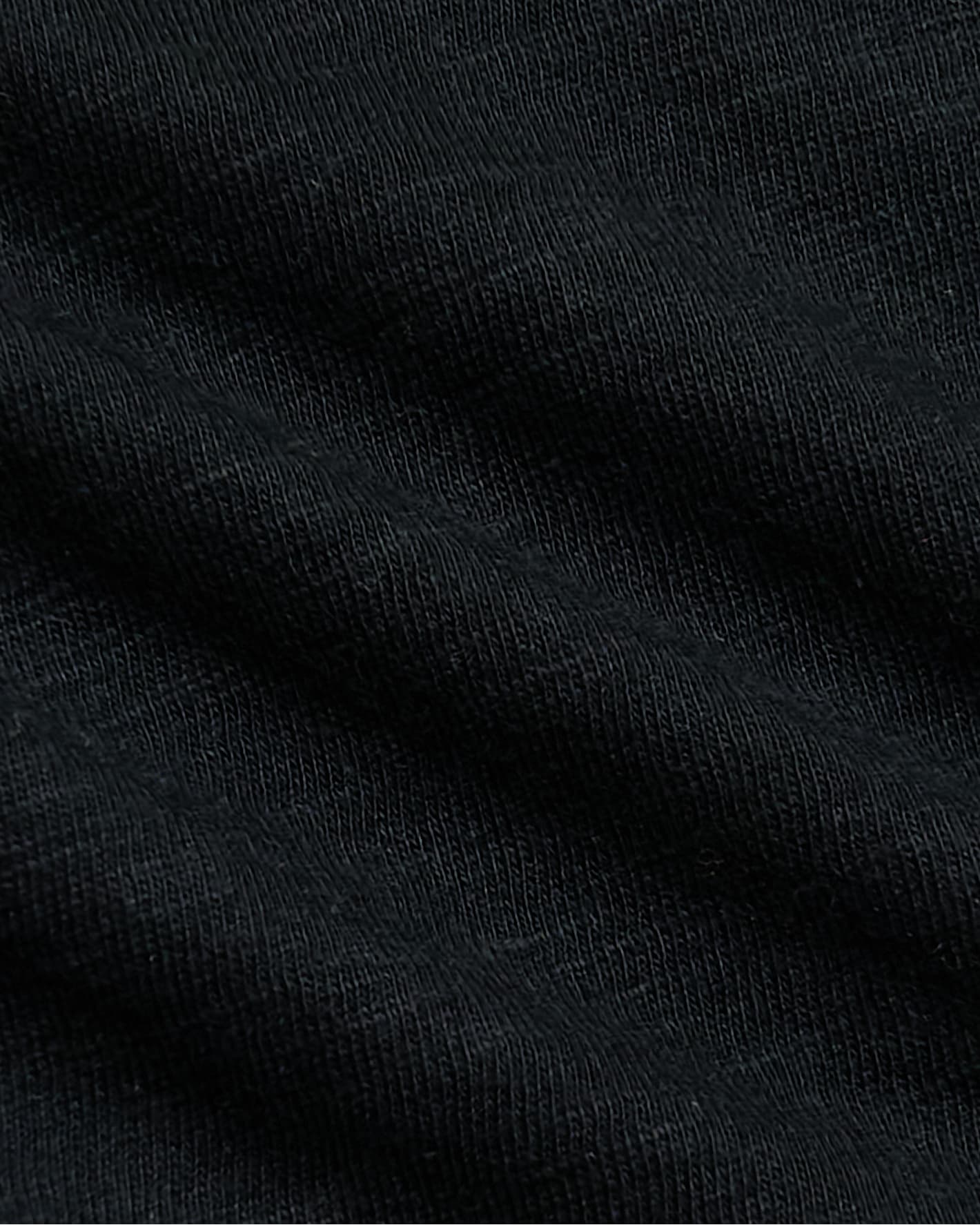 Womens Black Relaxed Slub V-Neck Tee 4-Pack, showing fine-knit texture.