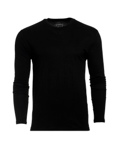 True ClassicBlack Classic Long Sleeve Crew Neck