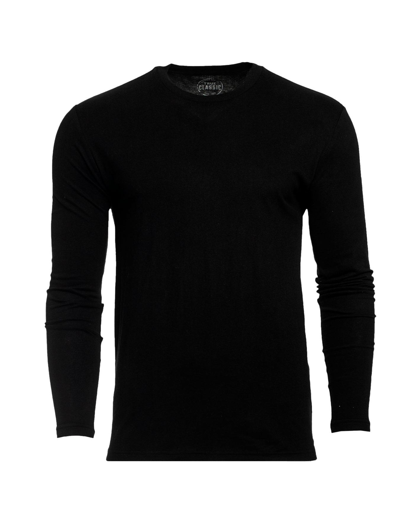 Black Classic Long Sleeve Crew Neck