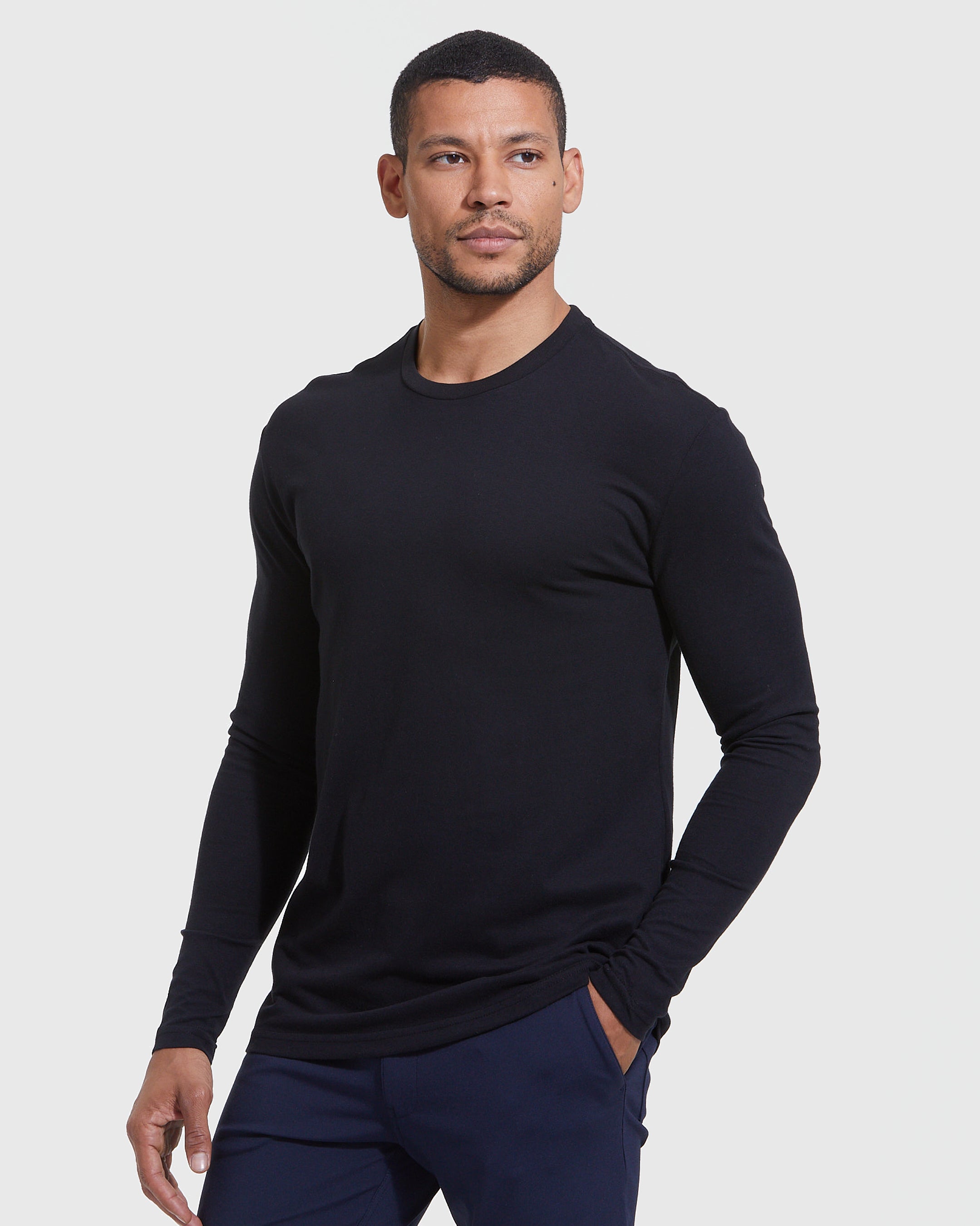black long sleeve shirt