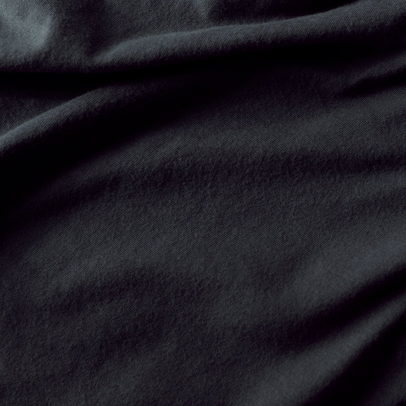 Classic Long Sleeve 3-Pack, close-up of soft, dark fabric folds.