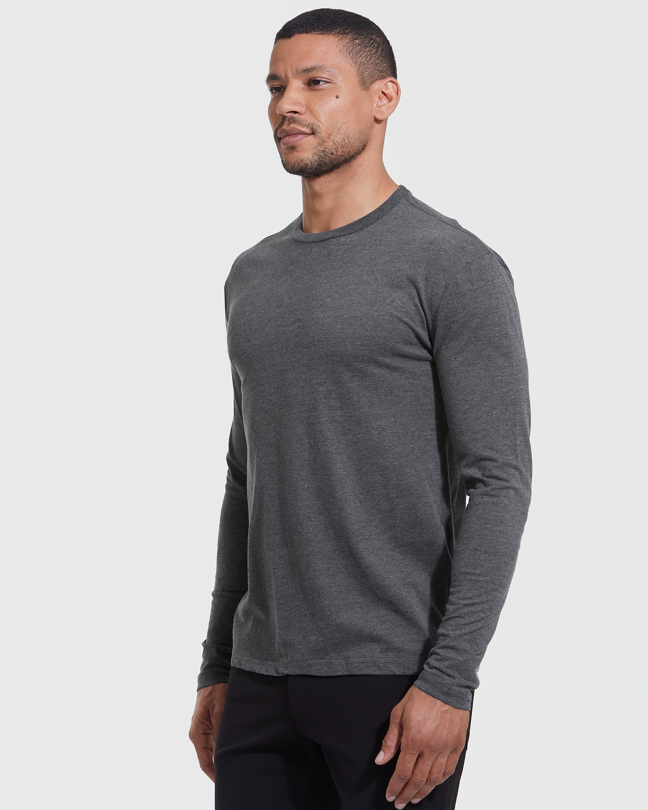 The Heather Grays Long Sleeve Crew Neck 3-Pack