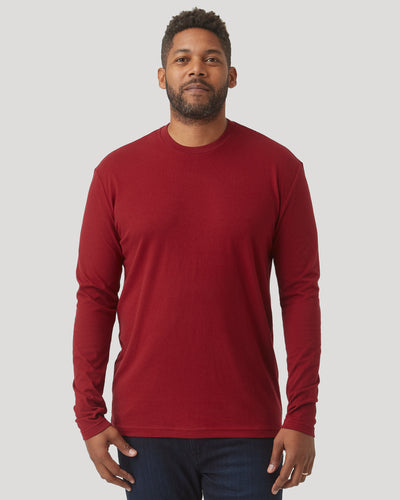 Classic Long Sleeve Crew Neck - Crimson