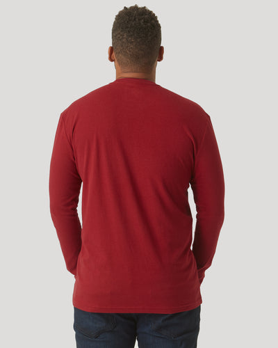 Classic Long Sleeve Crew Neck - Crimson