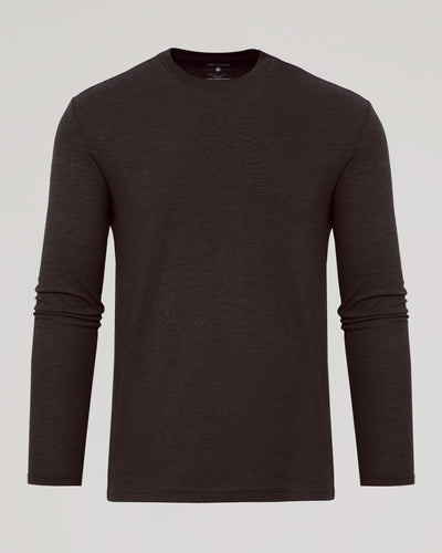 Classic Long Sleeve Crew Neck - Dark Heather Cocoa