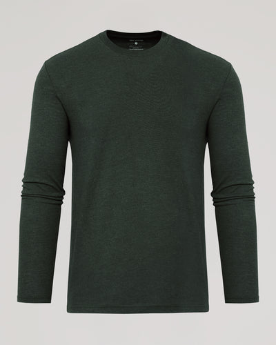 Classic Long Sleeve Crew Neck - Dark Heather Olive